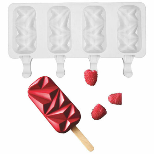 Silicone Geometric Cakesicle Mould Popsicle Lolly Frozen Dessert Maker Cake Mold - Fresh Stock Dated December 2025