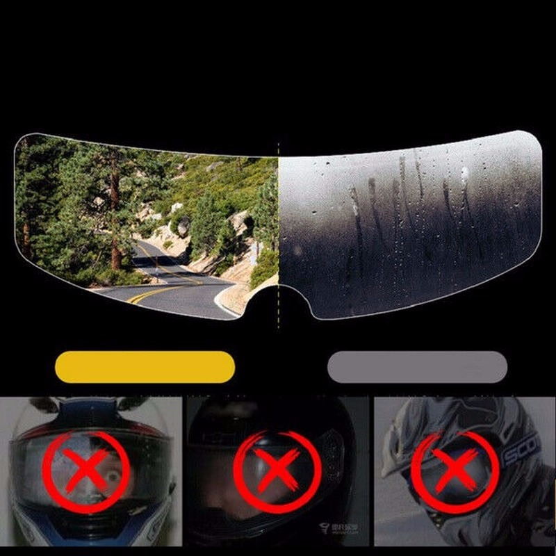 Universal Motorcycle Helmet Clear Anti-rain Patch Film Waterproof Lens Membrane - Fresh Stock Dated February 2026