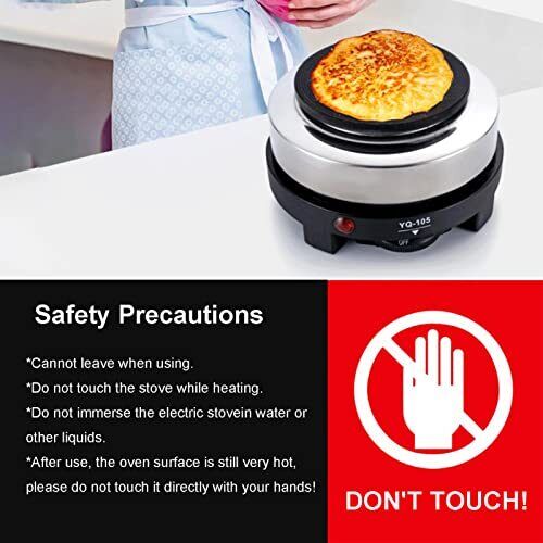 Mini StovePortable 500W Mini Stove Hot Plate Multifunction Home Heater US Plu... - Fresh Stock Dated February 2026