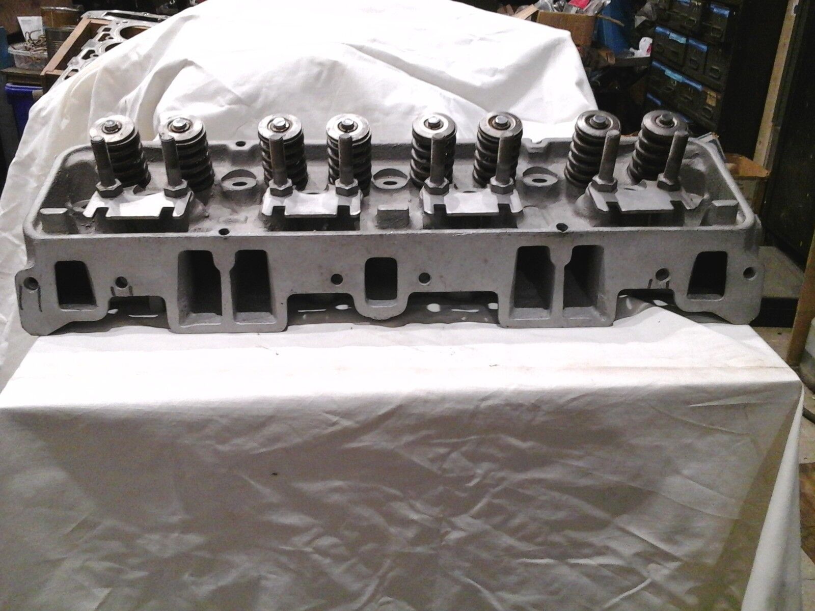 Pair GM Chevrolet SBC Vintage Aluminum Cylinder Heads - Fresh Stock Dated February 2026