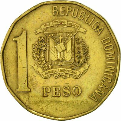 [#418842] Dominican Republic, Peso, 1993, AU(50-53), Brass, KM:80.2 - Fresh Stock Dated December 2025