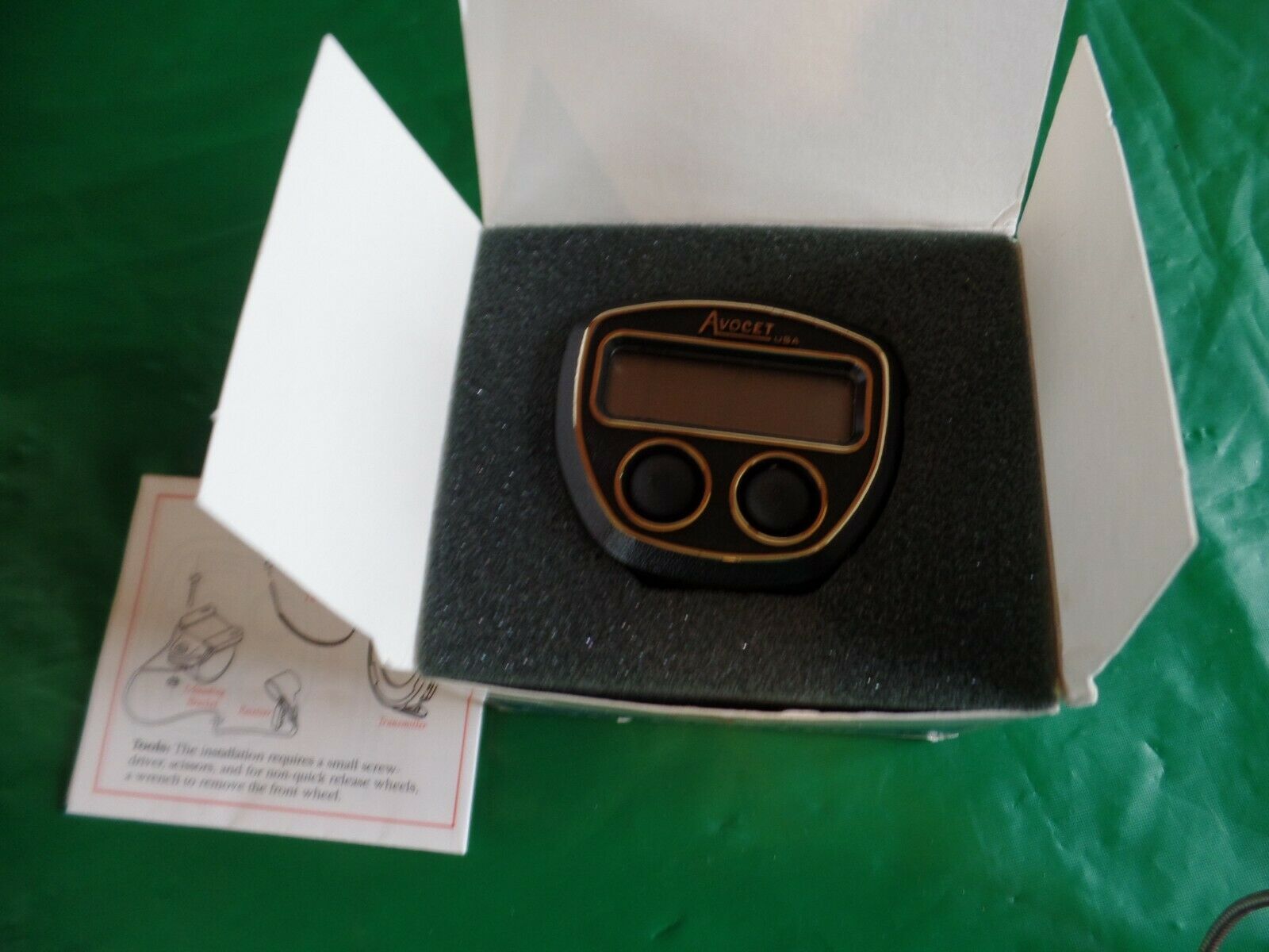 NEW vintage 80s AVOCET Model 20 CYCLOMETER Black Bicycle Computer * USA Made - Fresh Stock Dated December 2025