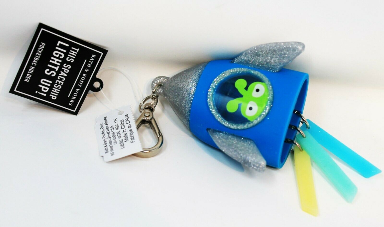 Bath & Body Works Pocketbac Hand Sanitizer Anti Bac Gel Holder ALIEN SPACESHIP - Fresh Stock Dated February 2026