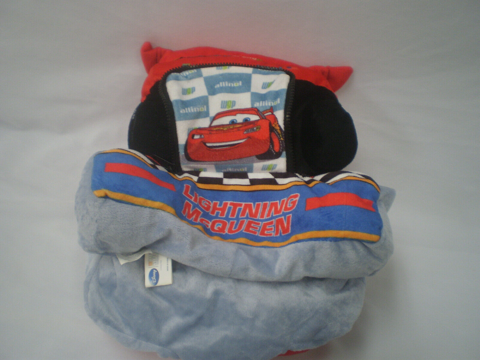 DISNEY KIDS BEDDING HAPPY NAPPERS CARS LIGHTENING McQUEEN PLUSH BED PILLOW - Fresh Stock Dated January 2026