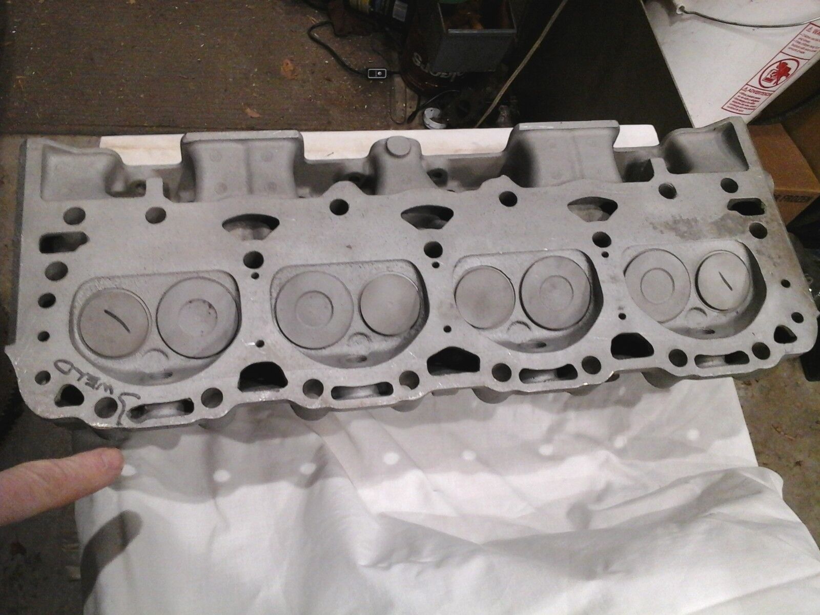 Pair GM Chevrolet SBC Vintage Aluminum Cylinder Heads - Fresh Stock Dated February 2026