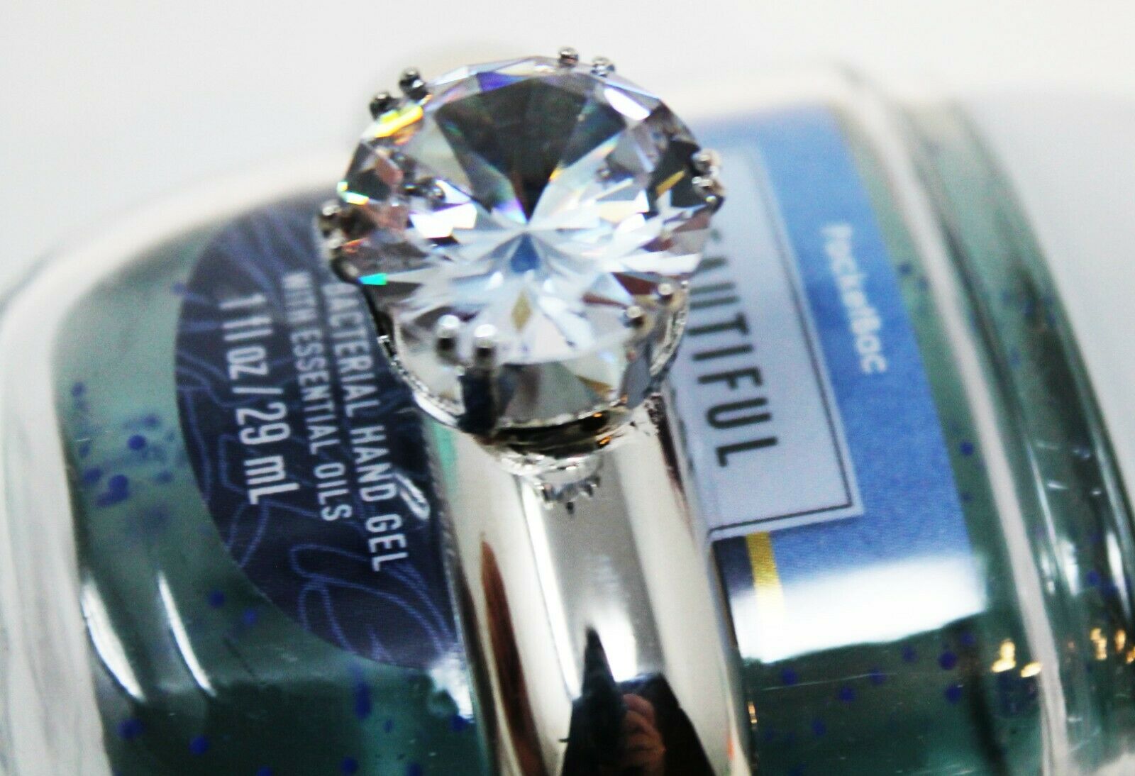 Bath & Body Works Pocketbac Holder Beautiful Day Anti Bac Gel WEDDING RING BRIDE - Fresh Stock Dated February 2026