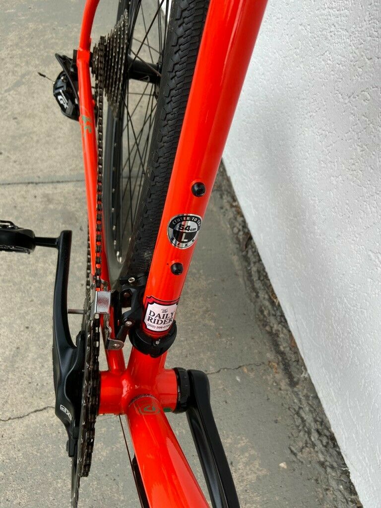 gravel bike 54 Breezer bright orange size is medium large - Fresh Stock Dated December 2025