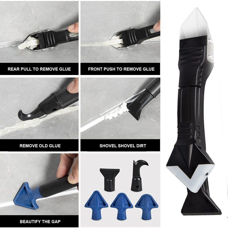 Carlton Hardware™ 3-In-1 Caulking Multi-Tool (6 PC SET) - Fresh Stock Dated February 2026