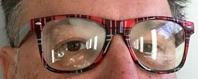 PLAID FUNNY NERD GEEK GLASSES Eye Dork Clear Lenses Joke Gag Toy Plastic Tartan - Fresh Stock Dated February 2026
