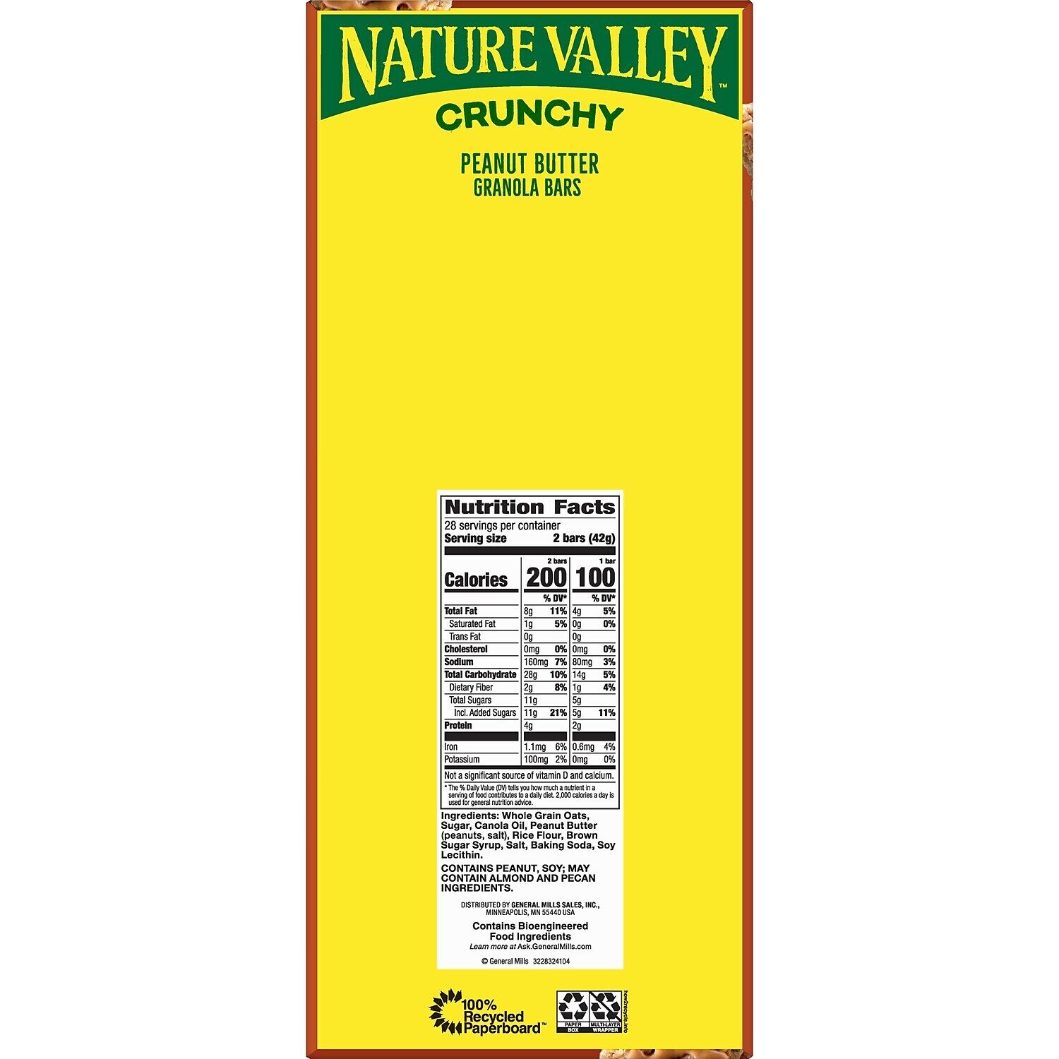 Nature Valley Crunchy Granola Bars Peanut Butter 1.5 Oz. 684685 - Fresh Stock Dated February 2026