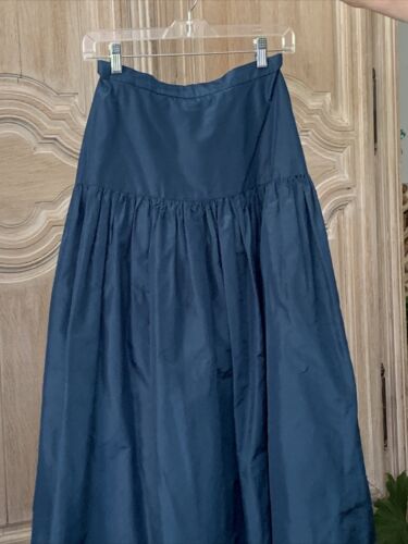 Vintage 80’s Waldman’s Taffeta Teal Pleated Skirt Made In England Retailed 0 - Fresh Stock Dated February 2026