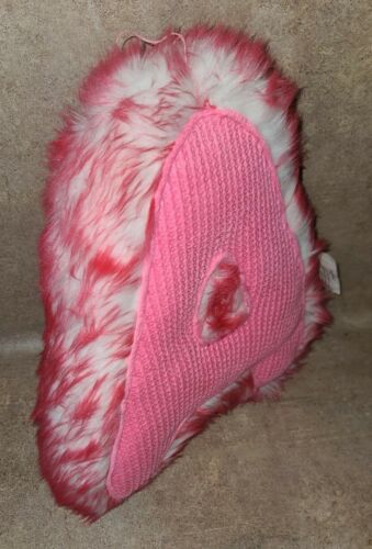 Plush Letter Initial A Accent Pillow Pink W/Sequins & Faux Fur Justice 13” Tall - Fresh Stock Dated December 2025