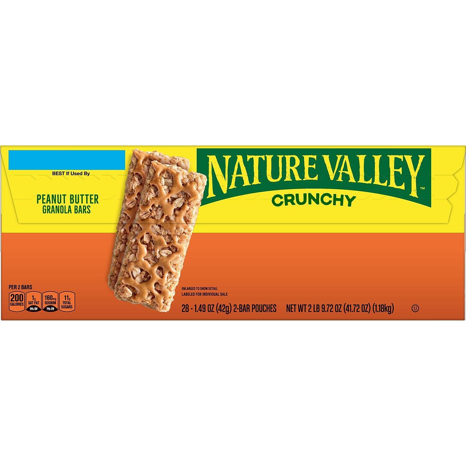 Nature Valley Crunchy Granola Bars Peanut Butter 1.5 Oz. 684685 - Fresh Stock Dated February 2026
