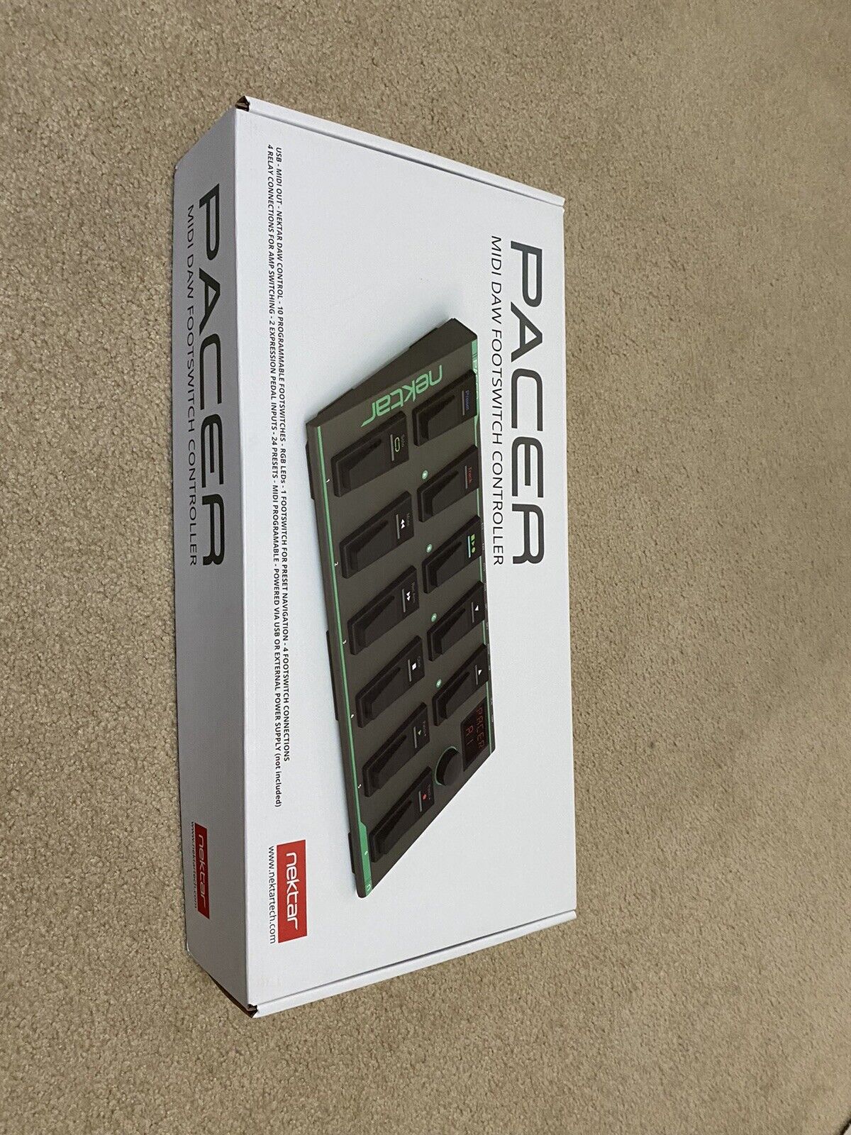 Nektar Pacer MIDI DAW Footswitch Controller - Fresh Stock Dated February 2026