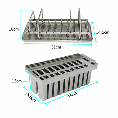 Set Of 20 Stainless Steel Ice Lolly Popsicle  Pop Molds Ice Cream Stick Holder - Fresh Stock Dated December 2025