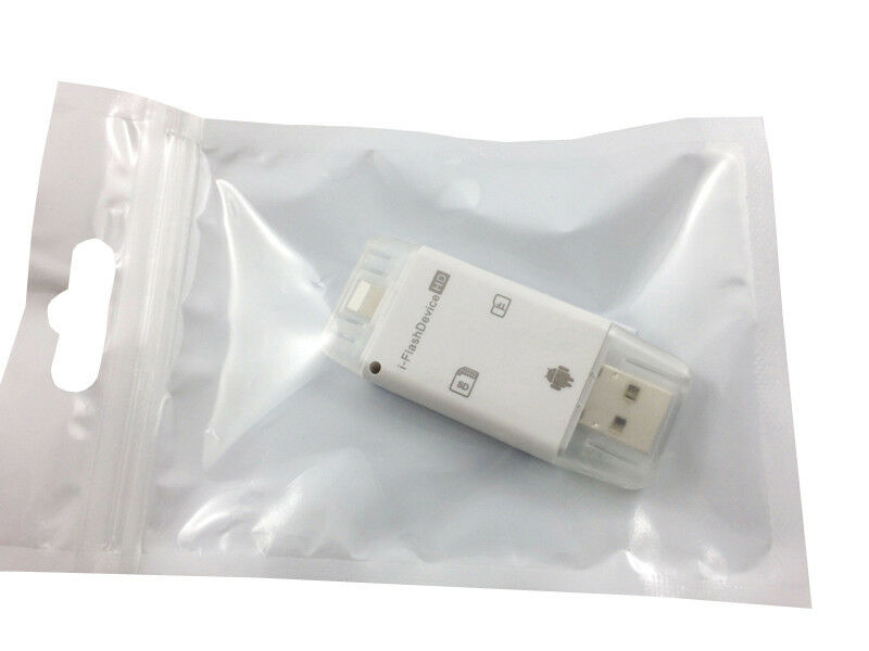 3in1 OTG SD TF Card Reader For iPad for iPhone 13 12 11 X 8 7 6S 6 Android IOS - Fresh Stock Dated February 2026
