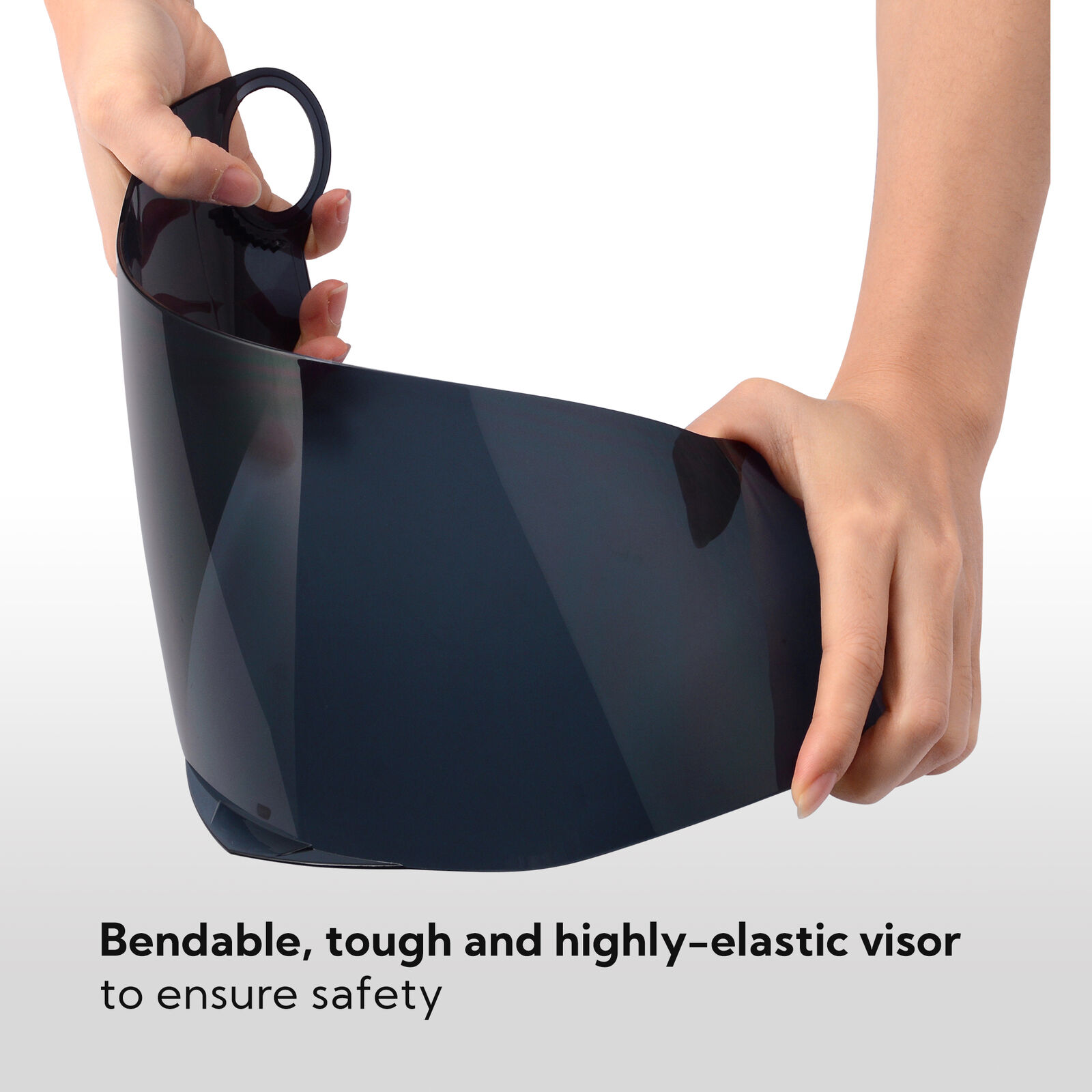 AHR RUN-F Replacement Motorcycle Helmet Face Shield Front Visor PC - Fresh Stock Dated February 2026