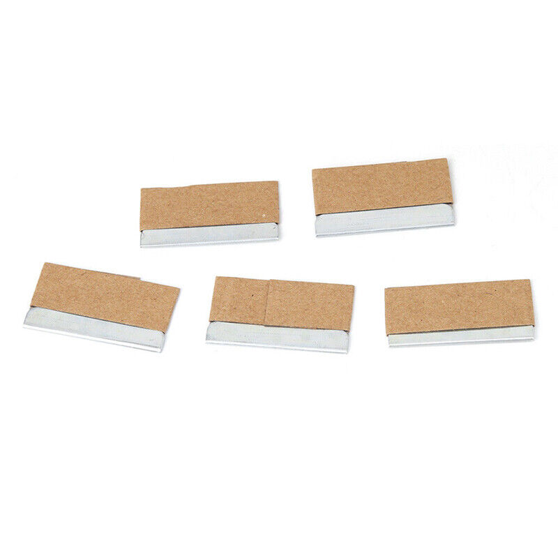 10pcs Metal Razor Scraper Blades Single Edge Box Cutter Car Glass 1.57 In - Fresh Stock Dated February 2026