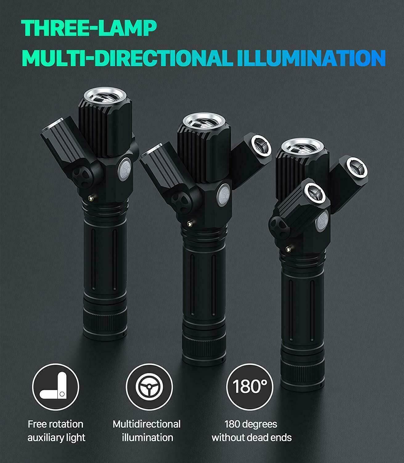 Bicycle Headlight LED Head Light Clamp USB Rechargeable Front Lamp For Outdoor - Fresh Stock Dated February 2026