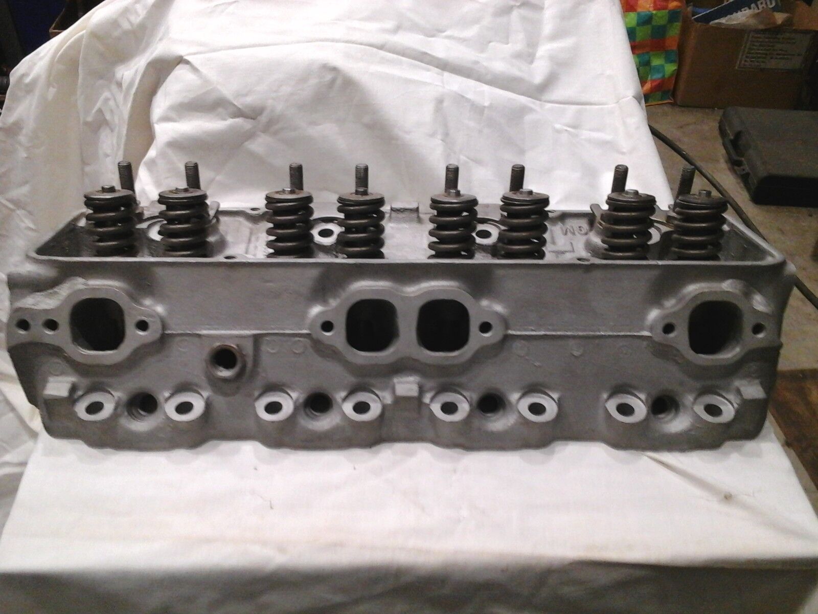 Pair GM Chevrolet SBC Vintage Aluminum Cylinder Heads - Fresh Stock Dated February 2026