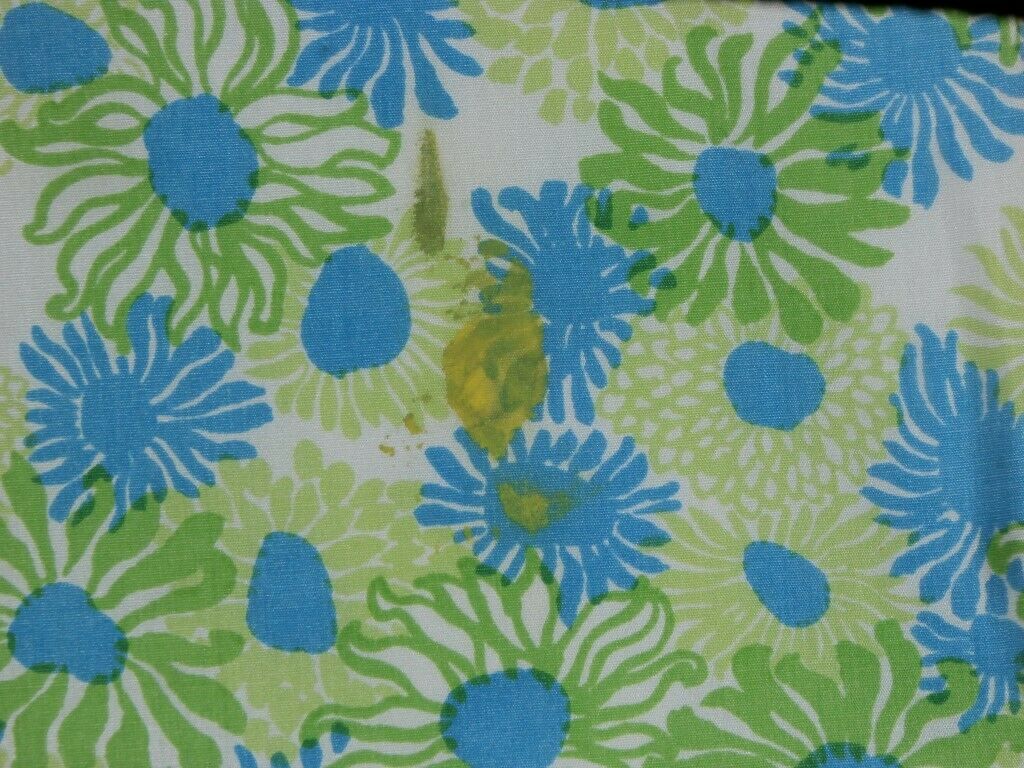 Lilly Pulitzer Vintage Skirt SZ 8 The Lilly Blue Green Floral Suns Pockets 1960s - Fresh Stock Dated February 2026