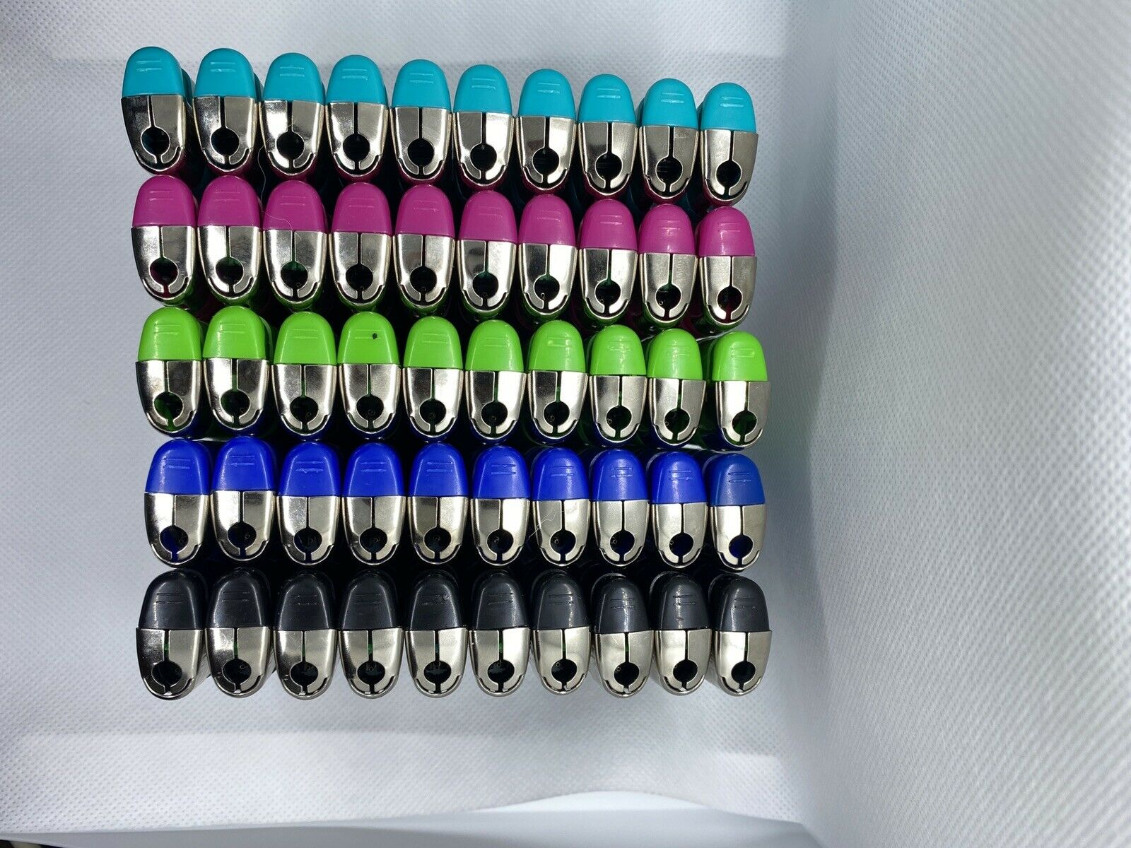 50 Pack Push Lighters display case - Fresh Stock Dated December 2025