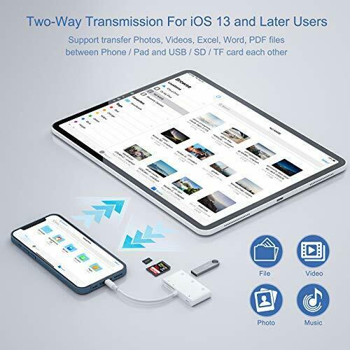 USB Camera Adapter for iPhone 6 in 1 USB Female OTG Adapter SD Card Reader fo... - Fresh Stock Dated February 2026