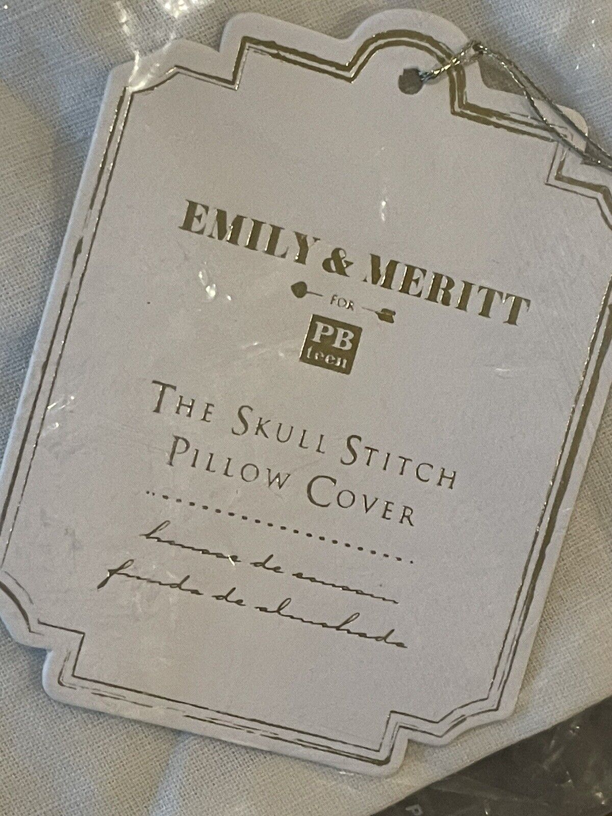 Pottery Barn Teen 18 x 18 Pillow Cover Skull Halloween Pink - NEW - Fresh Stock Dated February 2026