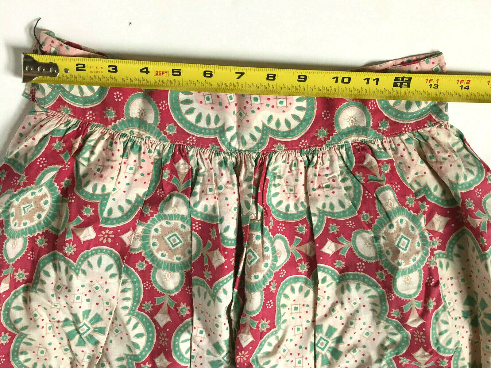 Vintage Leslie Ann 1950s Full Skirt Cotton Sz 4 13