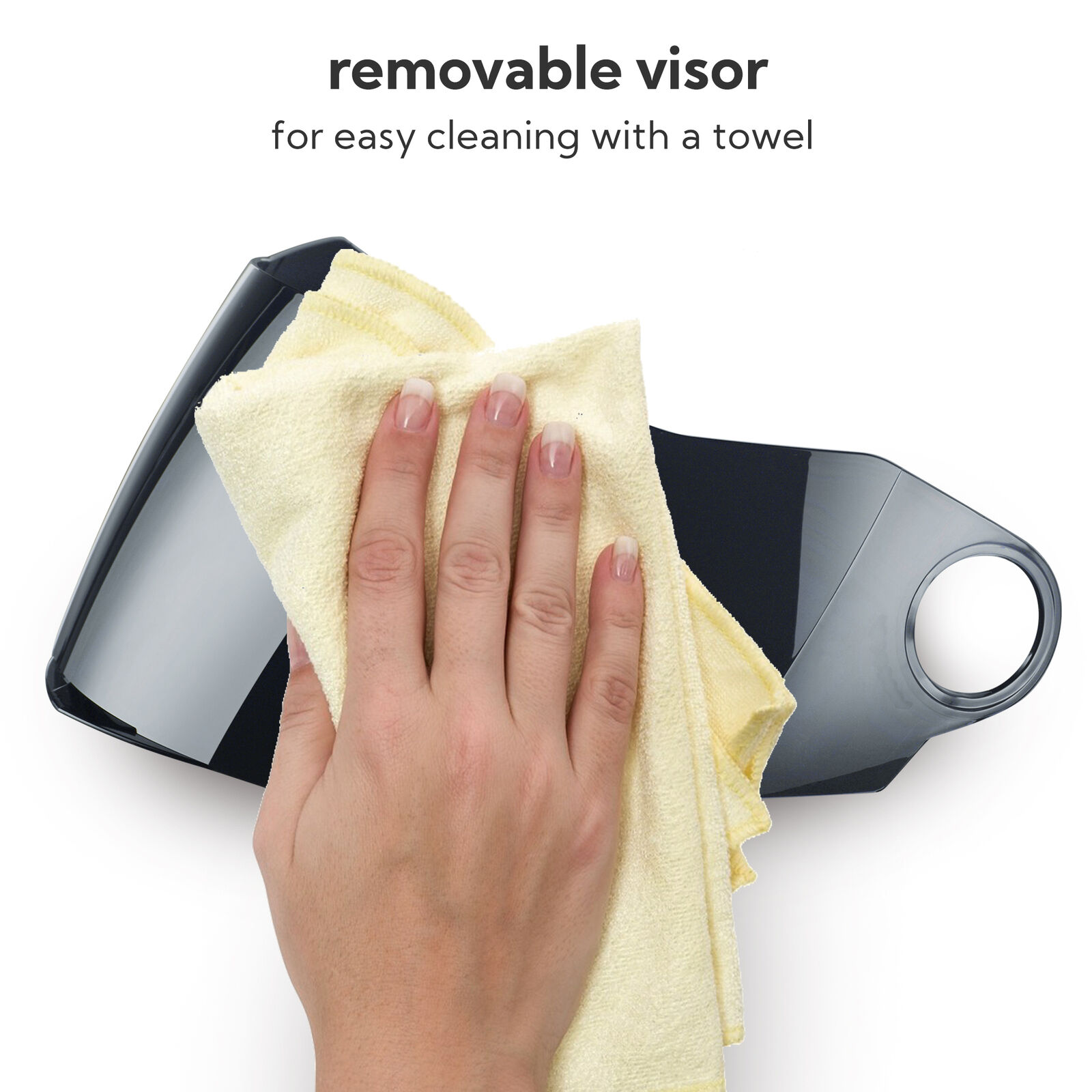 AHR RUN-F Replacement Motorcycle Helmet Face Shield Front Visor PC - Fresh Stock Dated February 2026