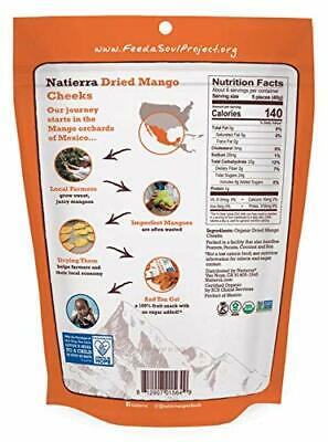 NATIERRA Organic Dried Mango Cheeks | No Sugar Added | Non-GMO & Vegan | 8 Ou... - Fresh Stock Dated December 2025