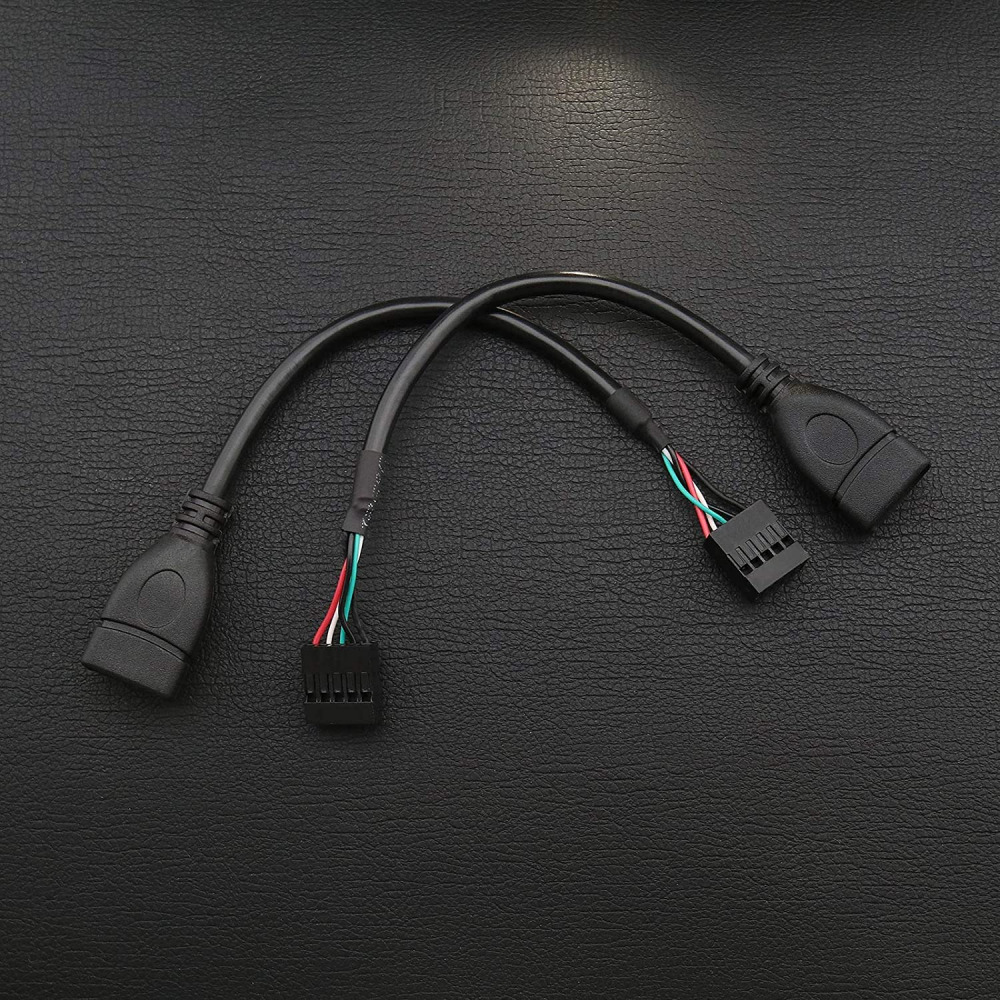 Single USB 2.0 Type A Female to Motherboard 10 Pin Header Cable... - Fresh Stock Dated February 2026