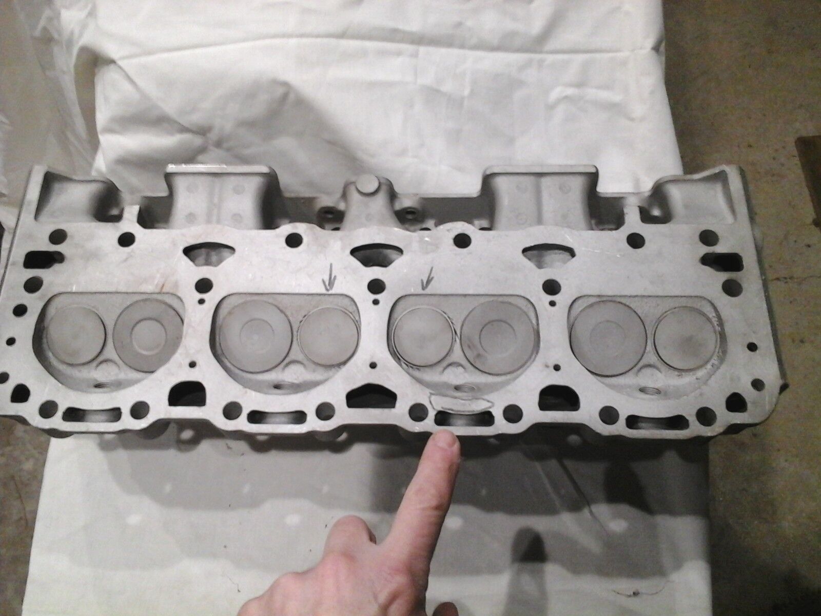 Pair GM Chevrolet SBC Vintage Aluminum Cylinder Heads - Fresh Stock Dated February 2026