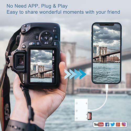 USB Camera Adapter for iPhone 6 in 1 USB Female OTG Adapter SD Card Reader fo... - Fresh Stock Dated February 2026