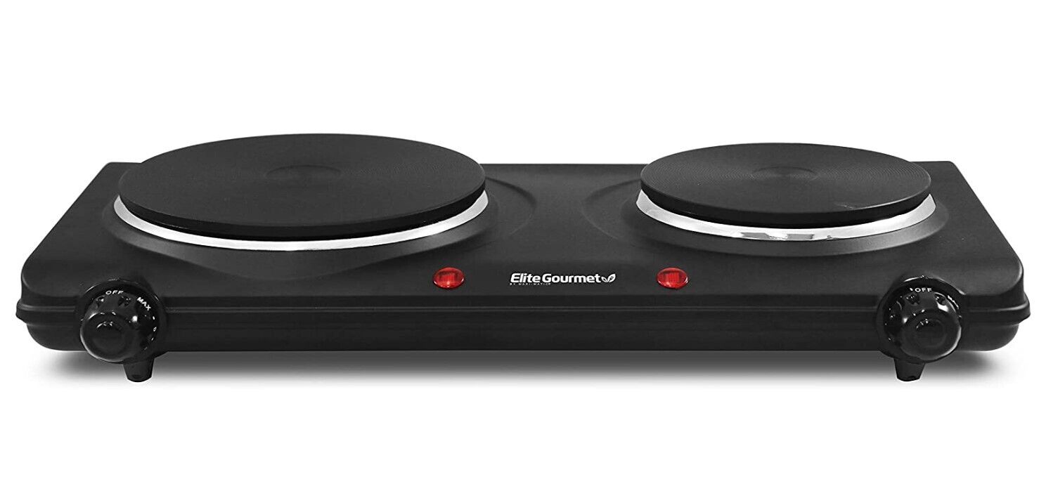 Estufa Cocina Electrica De 2 Hornillas Portatil Para Casa Apartamento Campamento - Fresh Stock Dated February 2026