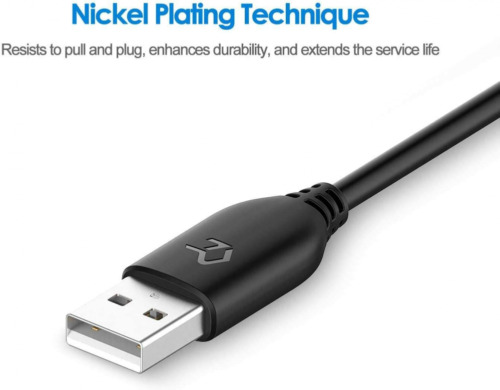 Rankie USB 2.0 Extension Cable, A-Male to A-Female, 3 Feet 3 Feet, Black - Fresh Stock Dated February 2026