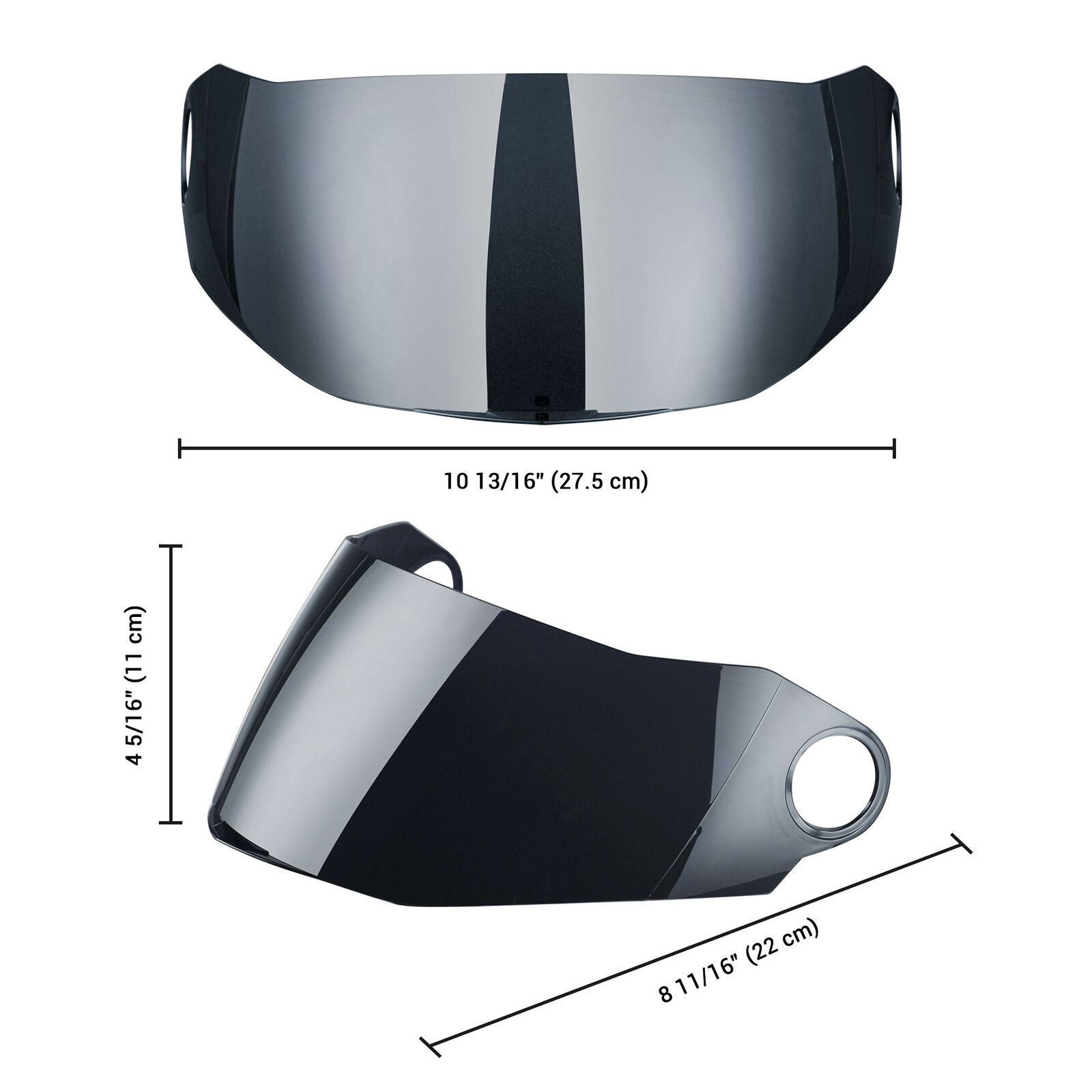 AHR RUN-F Replacement Motorcycle Helmet Face Shield Front Visor PC - Fresh Stock Dated February 2026