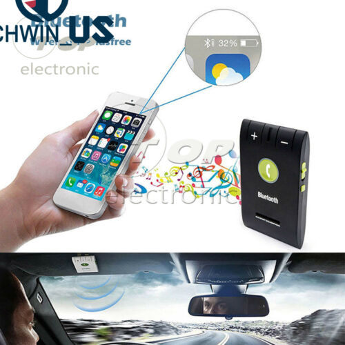 Universal Hands Free Calling MultiPoint Speakerphone Wireless Bluetooth Car Kit - Fresh Stock Dated December 2025