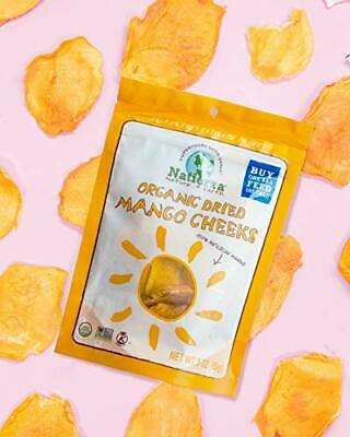 NATIERRA Organic Dried Mango Cheeks | No Sugar Added | Non-GMO & Vegan | 8 Ou... - Fresh Stock Dated December 2025
