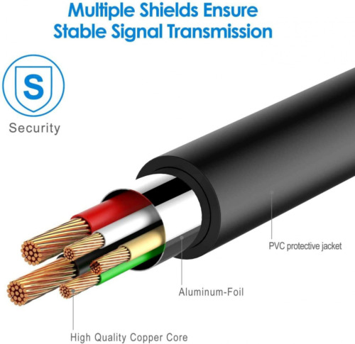 Rankie USB 2.0 Extension Cable, A-Male to A-Female, 3 Feet 3 Feet, Black - Fresh Stock Dated February 2026