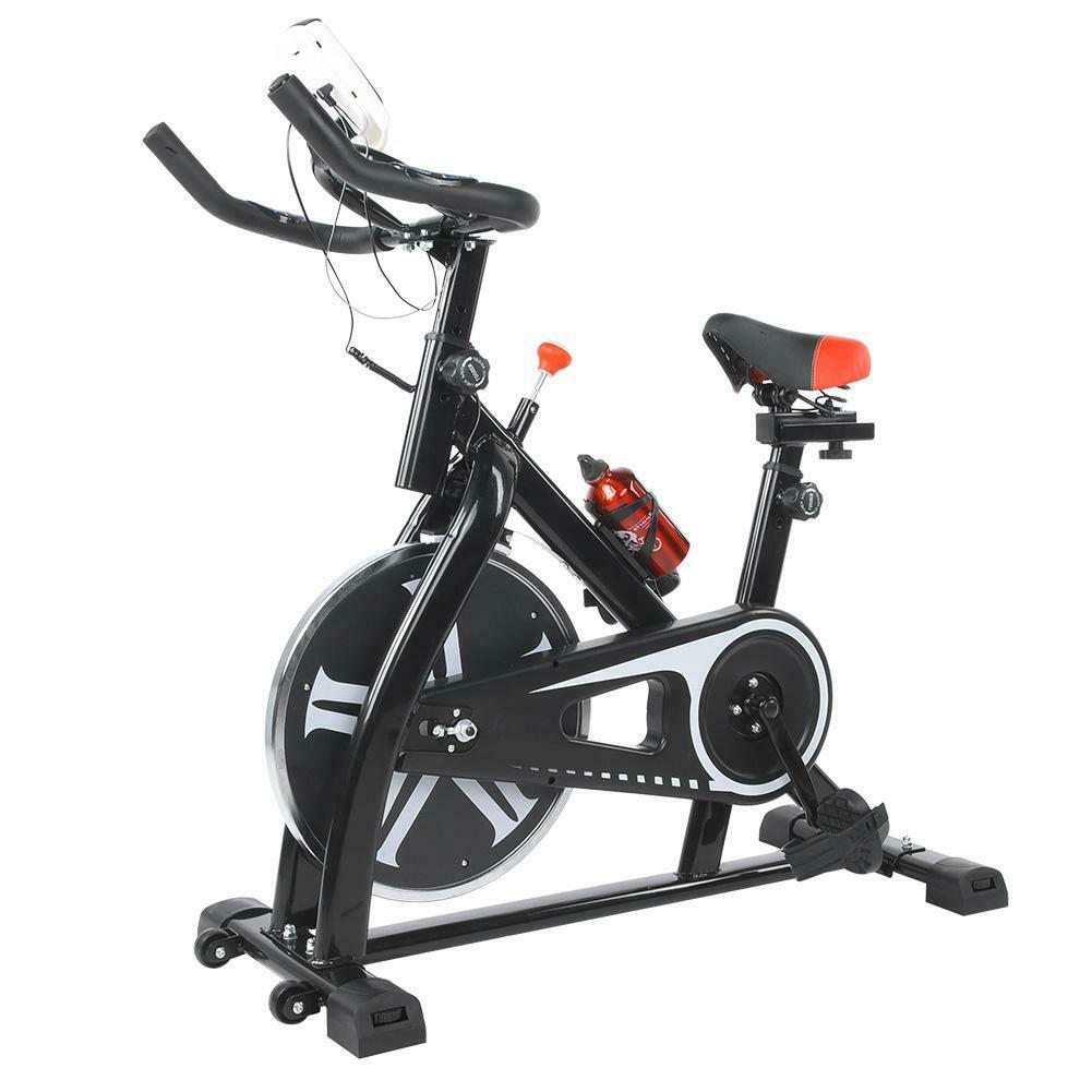 Exercise Bike Stationary Bicycle Indoor Cycling Cardio Fitness Workout Gym Black - Fresh Stock Dated February 2026