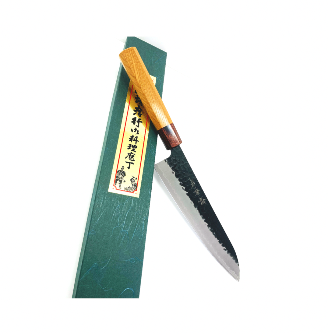 Japanese Sakai Takayuki Hammered AOGAMI Super Wa Gyuto Chef Knife 210mm Japan - Fresh Stock Dated December 2025