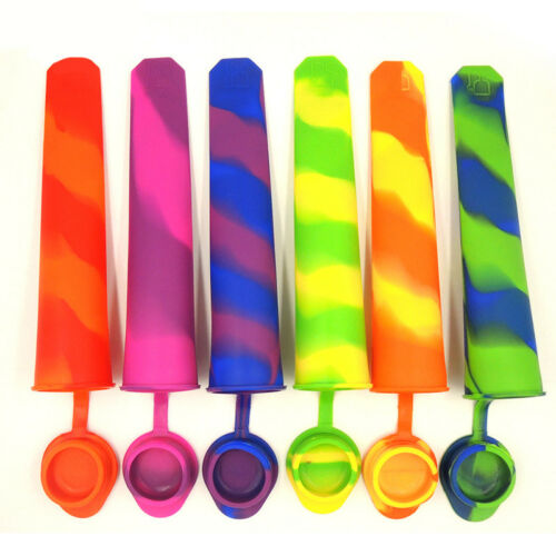 Silicone Ice Cream Mold Ice Cube DIY Lolly Popsicle Maker Home Kitchen Random - Fresh Stock Dated February 2026