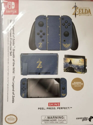 Nintendo Switch Skin & Screen Protector The Legend of Zelda: Breath of the Wild - Fresh Stock Dated December 2025