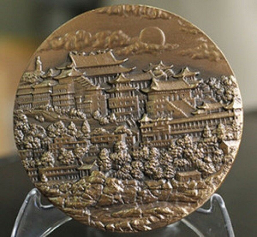 A Pair of China 90mm Medals (Brass and Copper) - Mazu (Goddess of the Sea) - Fresh Stock Dated February 2026