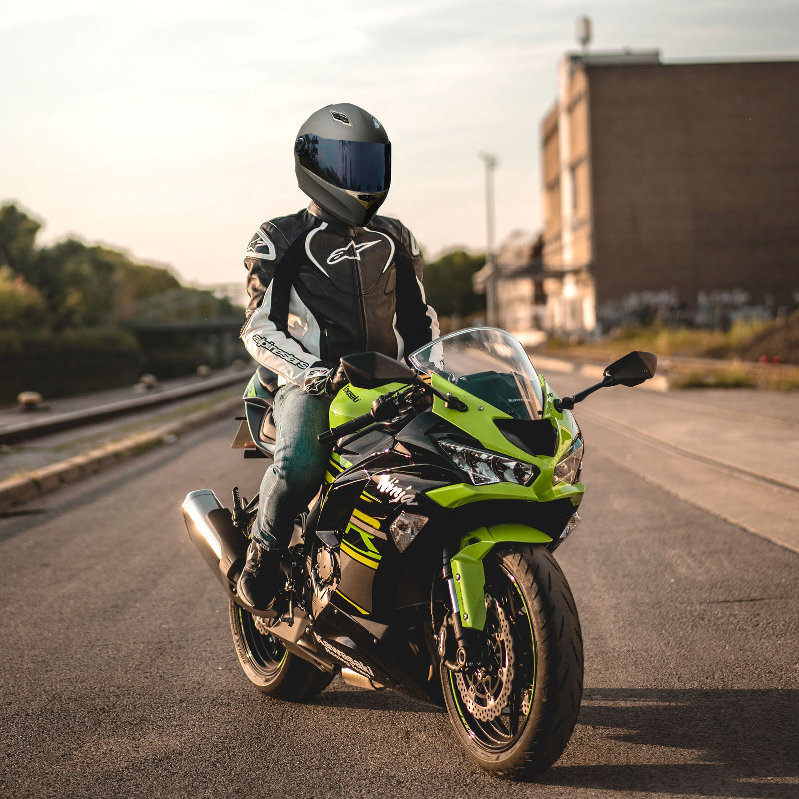 AHR RUN-F Replacement Motorcycle Helmet Face Shield Front Visor PC - Fresh Stock Dated February 2026