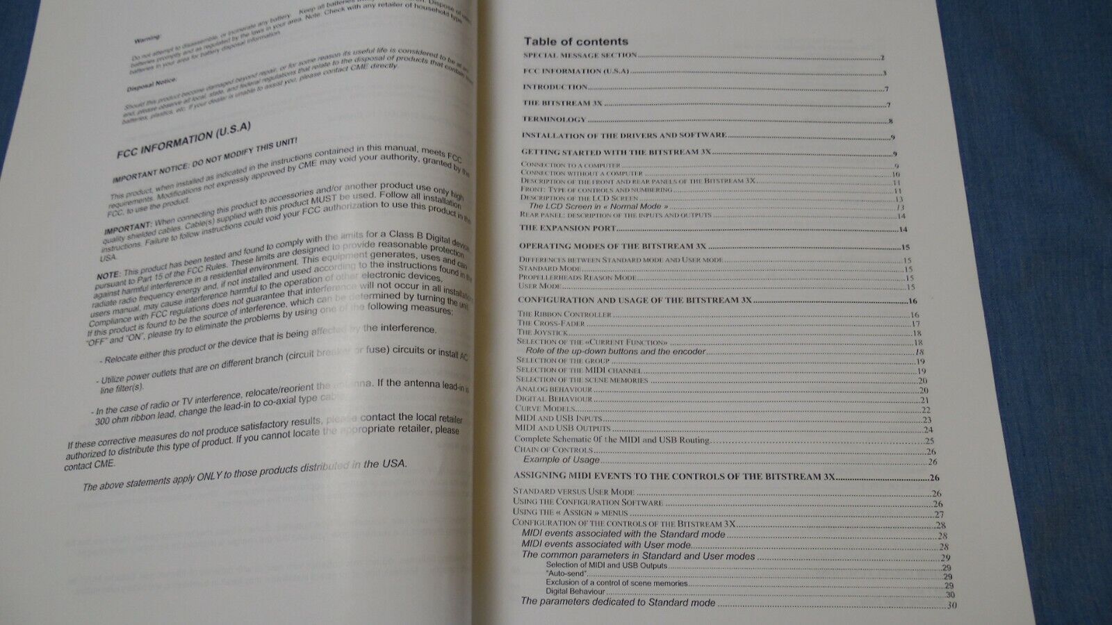 MANUAL ONLY Bitstream 3X MIDI Controller Wave Idea REPLACEMENT USER MANUAL V1.3 - Fresh Stock Dated February 2026