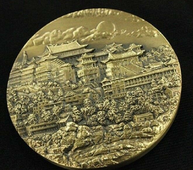 A Pair of China 90mm Medals (Brass and Copper) - Mazu (Goddess of the Sea) - Fresh Stock Dated February 2026