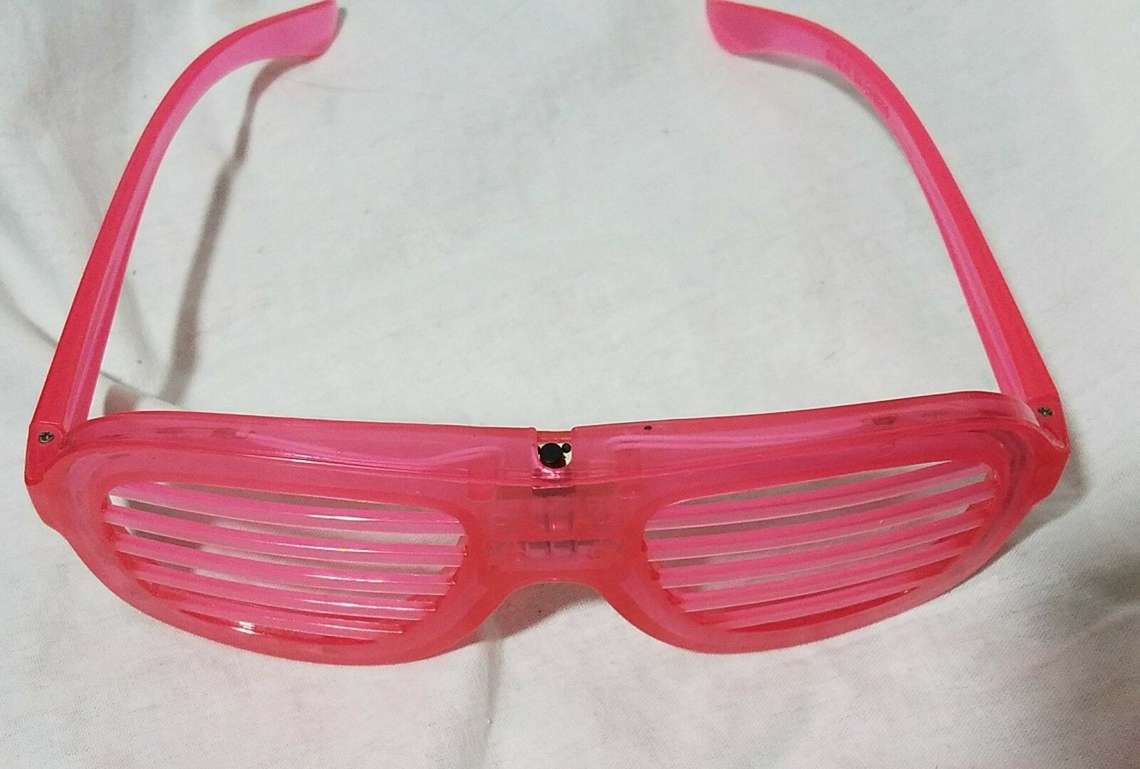 Pink Plastic Disco Light Up Glasses Three Settings Fun - Fresh Stock Dated February 2026
