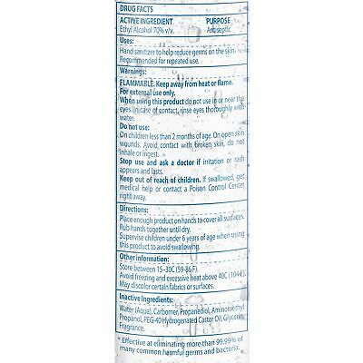 Hand Sanitizer Antibacterial Disinfectant 70% Gel Alcohol Scented 8.45 oz Bottle - Fresh Stock Dated December 2025